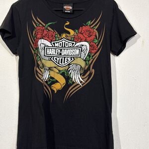 Harley Davidson Ladies Large Black T-shirt, Pigeon Forge, TN